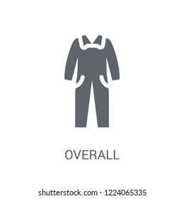Overall icon. Trendy Overall logo concept on white background from Clothes collection. Suitable for use on web apps, mobile apps and print media.