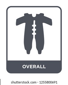overall icon vector on white background, overall trendy filled icons from Kids and baby collection, overall simple element illustration