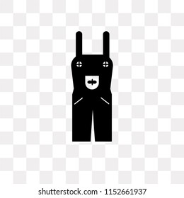 Overall vector icon isolated on transparent background, Overall logo concept