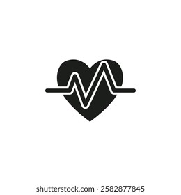 Overall wellness icon Symbol mark in Outline style