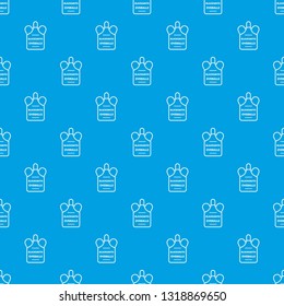 Overalls blacksmith pattern vector seamless blue repeat for any use