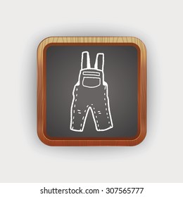 overalls doodle