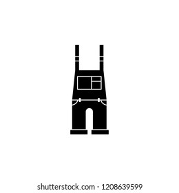 Overalls icon. Element of clothes and accessories. Premium quality graphic design icon. Signs and symbols collection icon for websites, web design, mobile app on white background