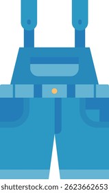 Design de ícone de vetor de linha de macacão