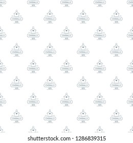 Overalls pattern vector seamless repeat for any web design