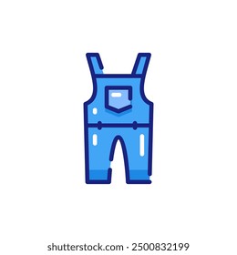 Overalls Y2K Vector Icon Illustration