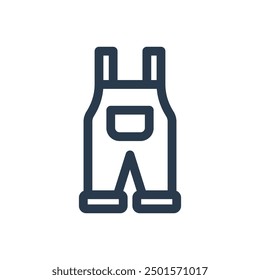 Overalls Y2K Vector Icon Illustration