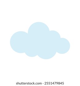 Overcast icon. Editable weather icon vector