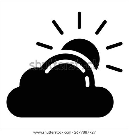Overcast Icon Element For Design