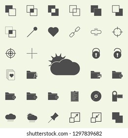 overcast icon. web icons universal set for web and mobile