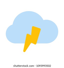 Overcast Lighting strike