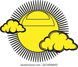 Céu nublado trazendo possível chuva