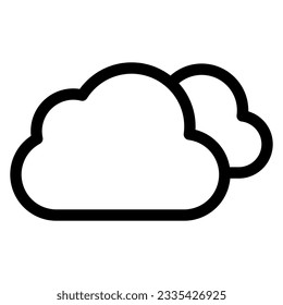 overcast weather single icon simple graphic designs