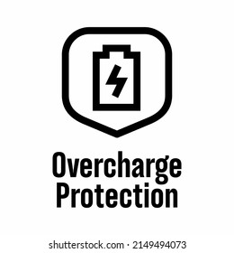 "Overcharge Protection" vector information sign