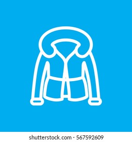 overcoat icon illustration isolated vector sign symbol