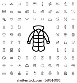 overcoat icon illustration isolated vector sign symbol