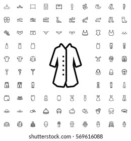 overcoat icon illustration isolated vector sign symbol
