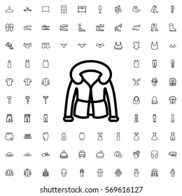overcoat icon illustration isolated vector sign symbol