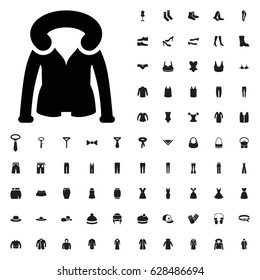 Overcoat icon illustration isolated vector sign symbol. clothes icons vector set. on white background