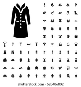 Overcoat icon illustration isolated vector sign symbol. clothes icons vector set. on white background