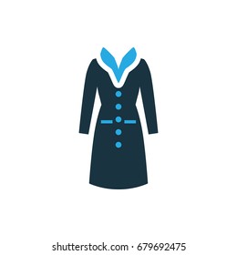 overcoat icon illustration isolated vector sign symbol