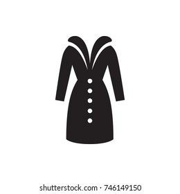 overcoat icon illustration isolated vector sign symbol