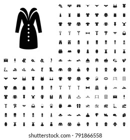 Overcoat icon illustration isolated vector sign symbol. editable clothes icons vector set.