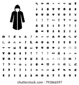 Overcoat icon illustration isolated vector sign symbol. editable clothes icons vector set.