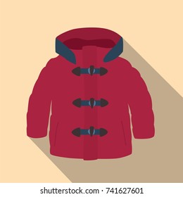 Overcoat icon, vector illustration design. Winter collection.