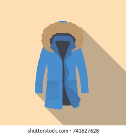 Overcoat icon, vector illustration design. Winter collection.