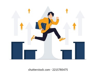 Overcome challenge, career motivation, Business plan, Market targeting, achieve target goals, Staff management, Target with an arrows, business challenge and goal achievement concept illustration