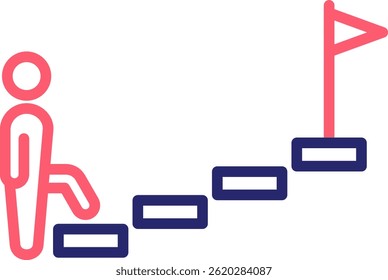 Overcome Icon Color Vector Illustration