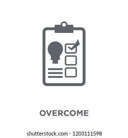 Overcome icon. Overcome design concept from  collection. Simple element vector illustration on white background.