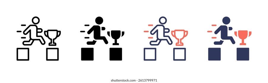 Overcome Icon Element For Design And Vector