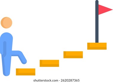 Overcome Icon Flat Vector Illustration