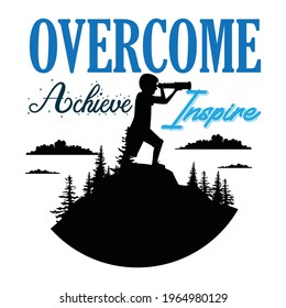 Overcome t-shirt design for boy