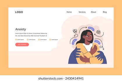 Overcoming fears web or landing. Characters confronting fears with desensitization, reframing and exposure strategy. Affirmations and visualization therapy. Flat vector illustration