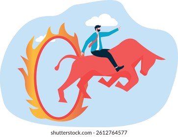 Overcoming financial crisis or stock market crisis, overcoming obstacles or difficulties, 

