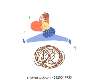 Overcoming problems and obstacles for progress or growth