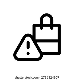 Overconsumption. Editable stroke vector icon.
