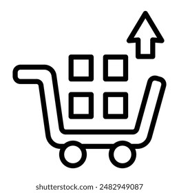 Diseño de iconos de línea de Vector de consumo excesivo