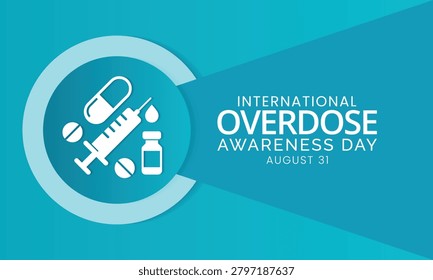 Overdose Awareness Day illustration set featuring addiction recovery, overdose prevention, mental health support, and healthcare symbols. For campaigns, posters, apps, and public health awareness.