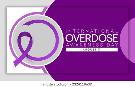 Overdose awareness day is observed every year on August 31, This event is a powerful way to join together to remember those who lost their lives to overdose. Vector illustration