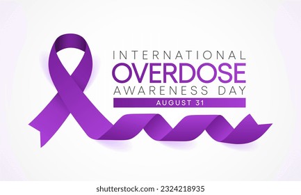 Overdose awareness day is observed every year on August 31, This event is a powerful way to join together to remember those who lost their lives to overdose. Vector illustration