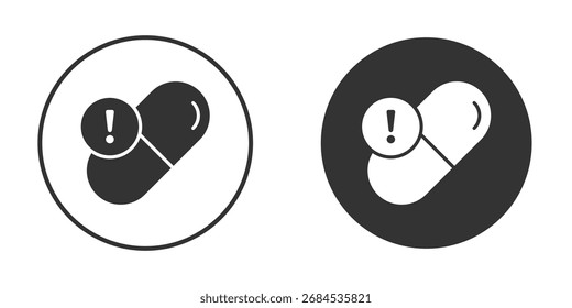 Overdose icon flat. Illustration isolated vector sign symbol