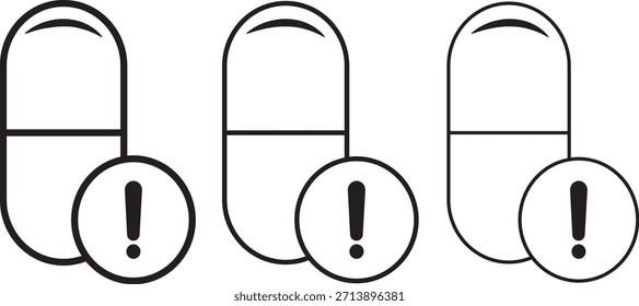 Overdose-Symbolsatz, Overdose Emergency Icons Collection, Overdose-Symbol, Vektordesign-Paket-Website-Logo,
