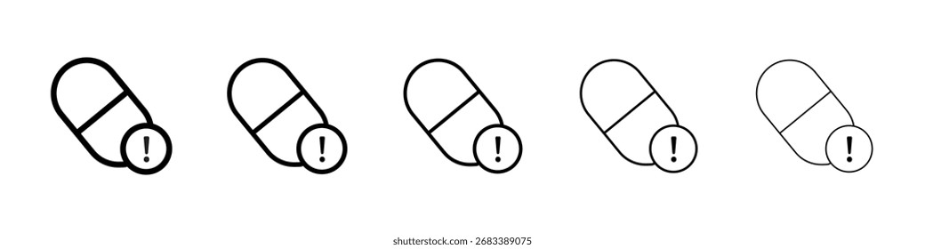 Überdosis-Symbol Vektorgrafik