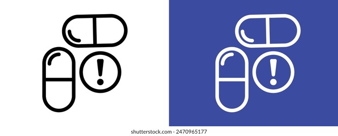 Overdose Symbol Highlighting Health Risks and Cautionary Advice