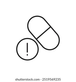 Icono de overdoseline. Ilustración vectorial. EPS10