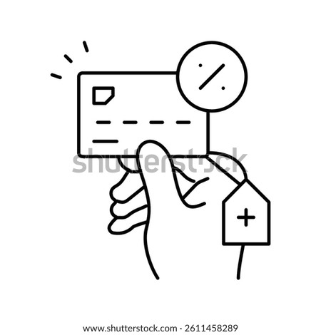 overdraft payment line icon vector. overdraft payment sign. isolated contour symbol black illustration